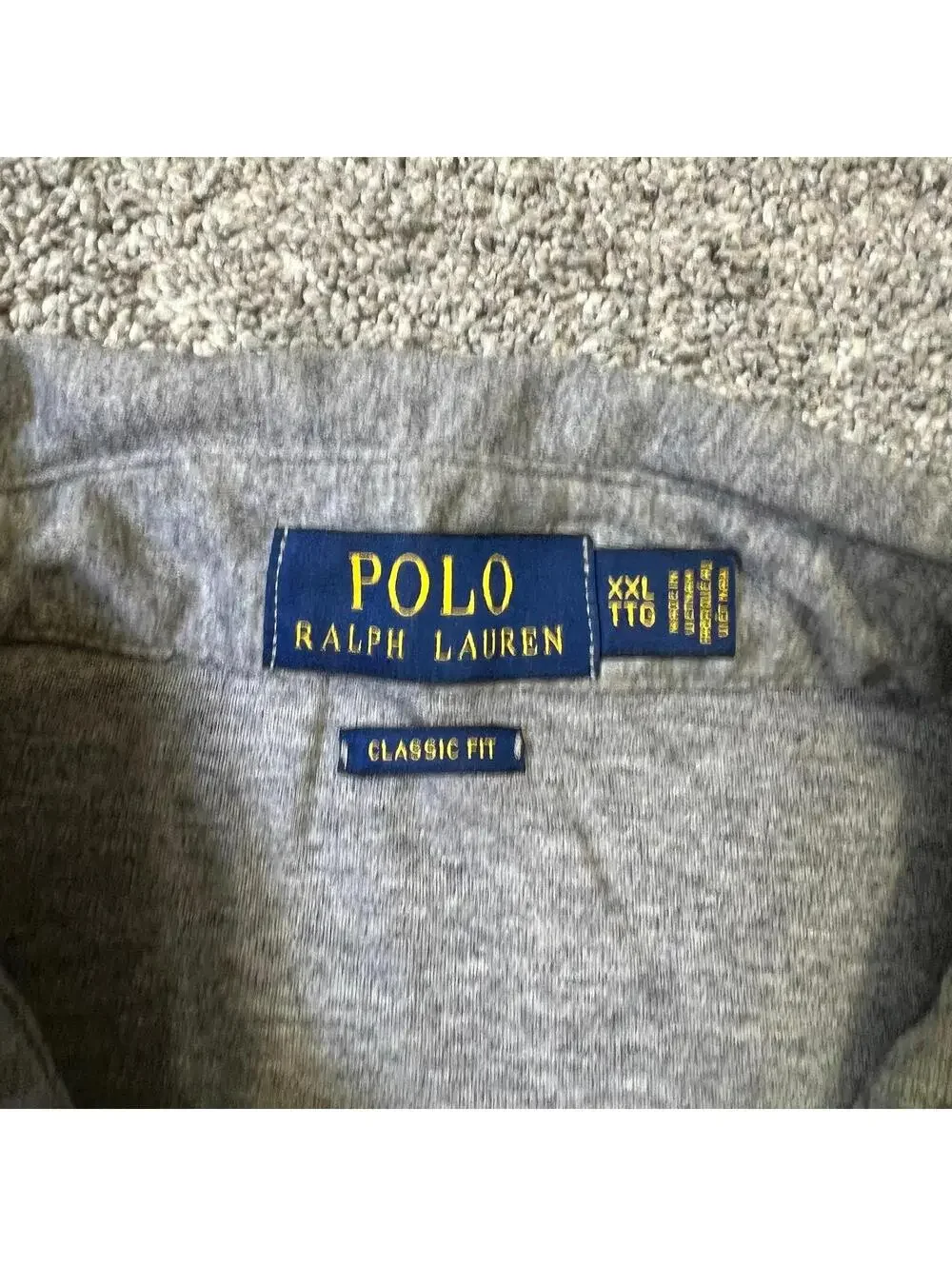 Polo Ralph Lauren Men's Gray Short Sleeve Custom Fit Polo size XXL